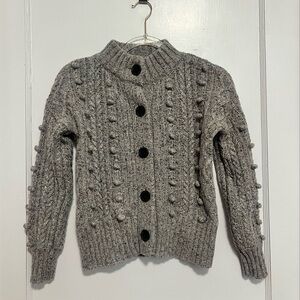 Madewell Heathshire Bobble Silk Grey Cardigan Sweater Size XXS